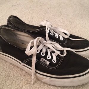 black and white classic low vans